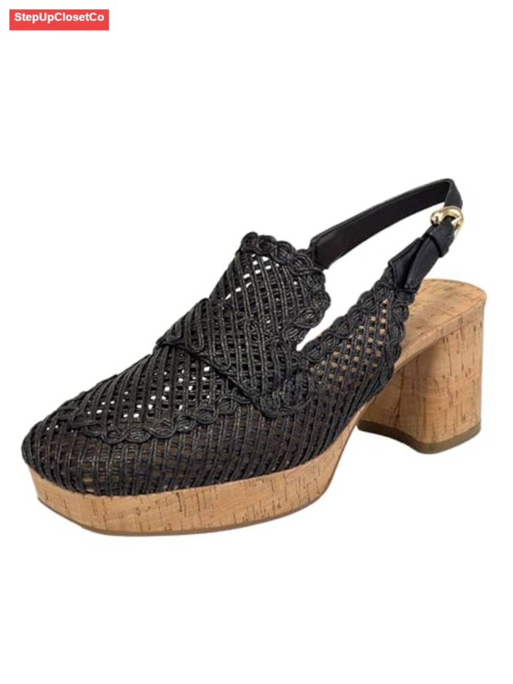 Aerosoles Heeled Loafer with OrthoLite Insole and Slingback Buckle